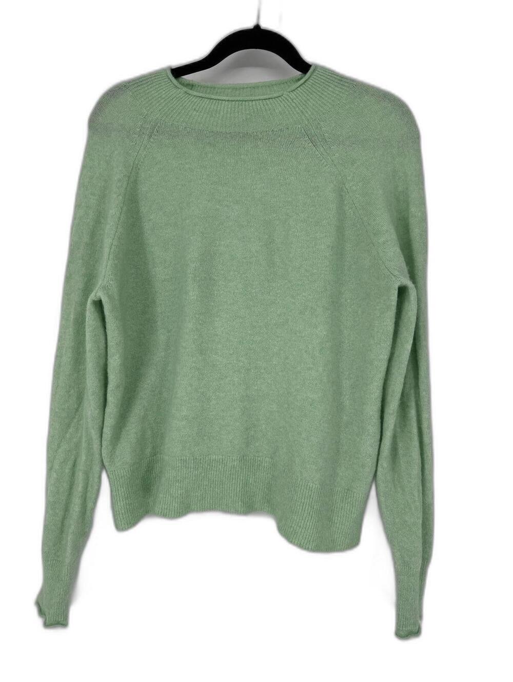 J. Crew RE-IMAGINED Mint Green Rolled neck Sweater Merino Alpaca Wool Blend Med